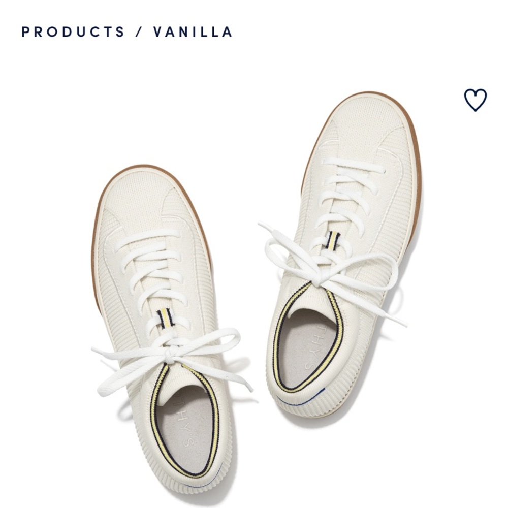 Rothy’s sneaker in Vanilla size 11
